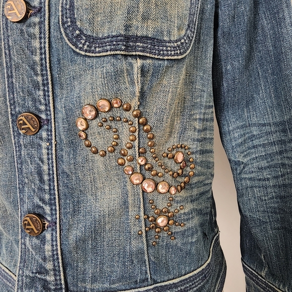 Allen B Schwartz Embellished Jean Jacket - Picture 3 of 6